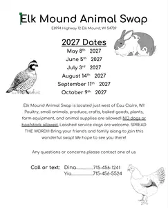 Information on the Elk Mound Animal Swap