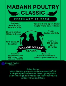 Information on the Mabank Poultry Classic