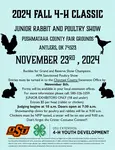Information on the 4-H Fall Classic Junior Open Rabbit and Poultry Show