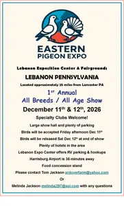 Eastern Pigeon Expo 2026