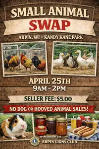 Information on the Arpin Lions Club Small Animal Swap