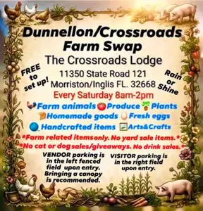 Information on the Dunnellon/Crossroads Farm Swap and Farmer's Market