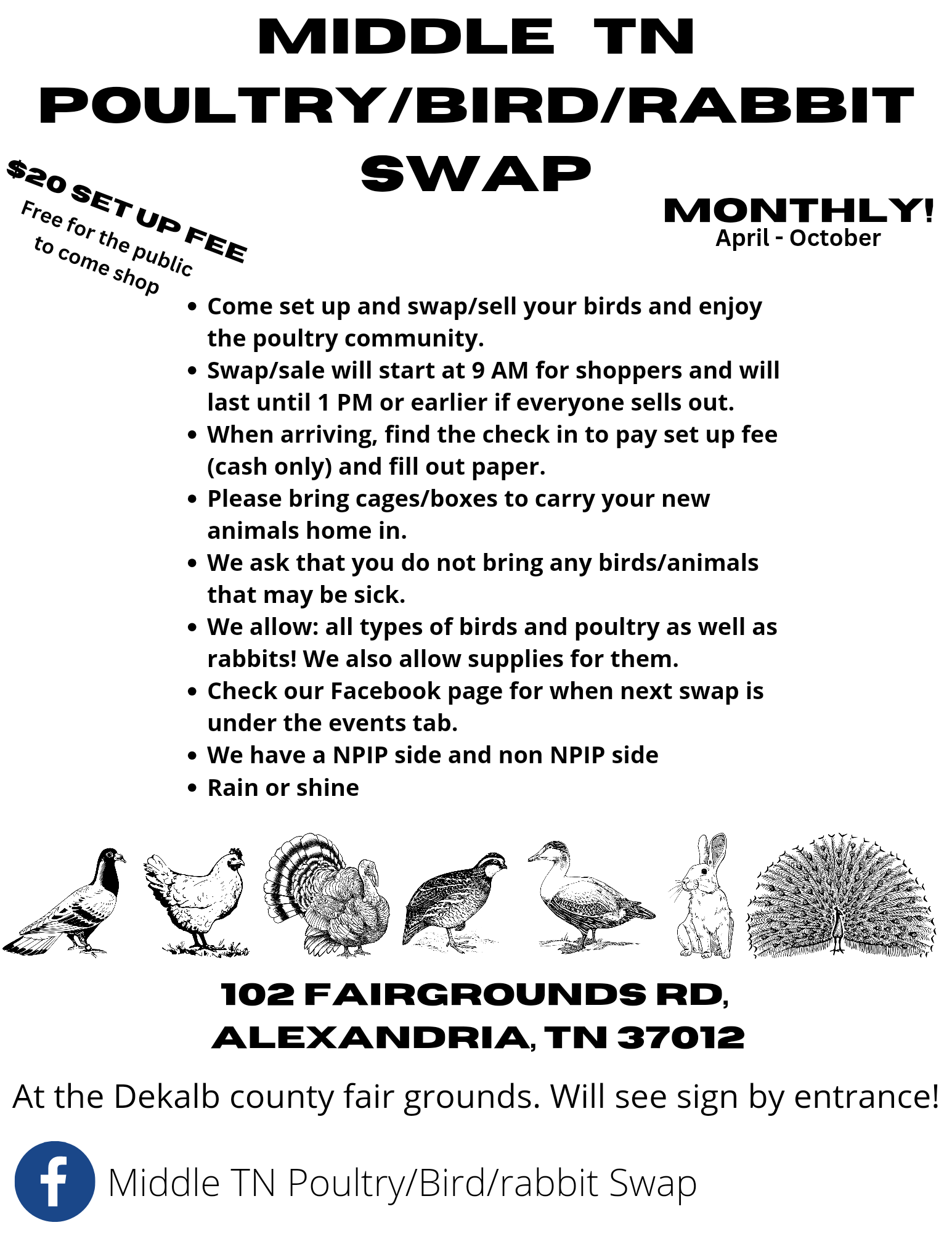 Middle TN Swap Flyer