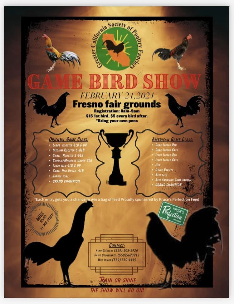 Greater California Gamebird Flyer 2024 Greater California Gamebird Flyer 2024