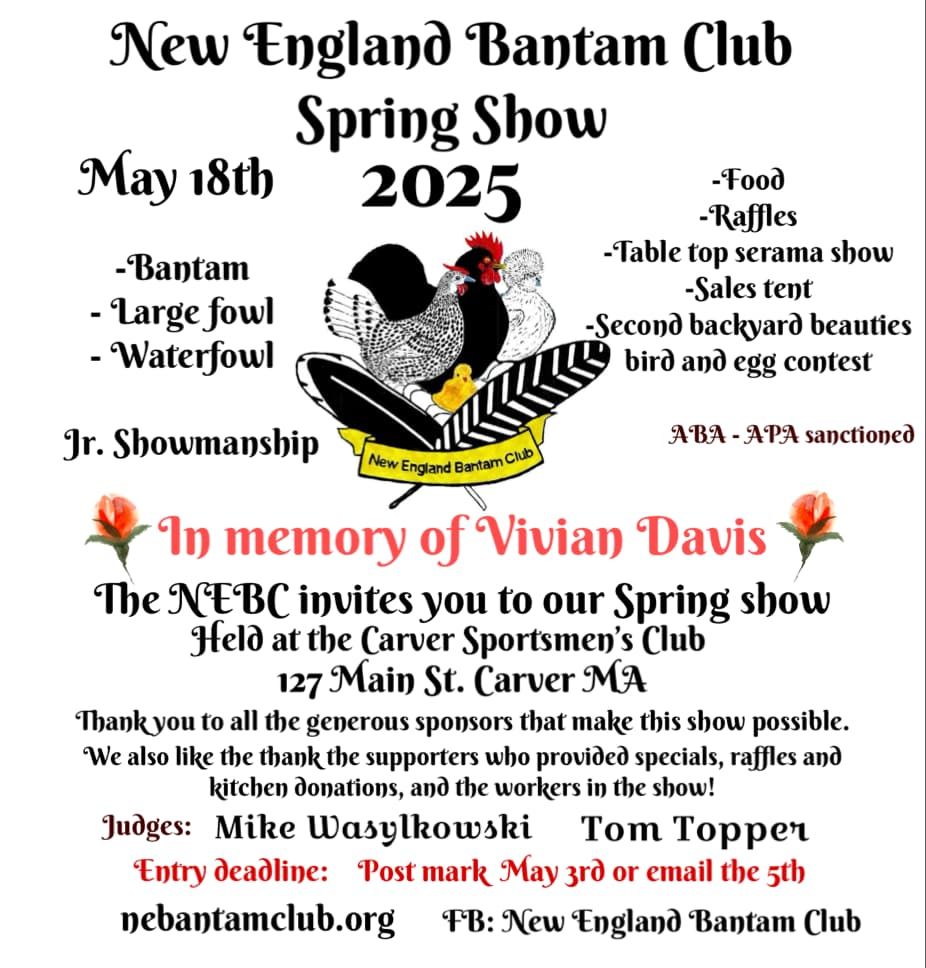 NEBC Spring 2025 flyer
