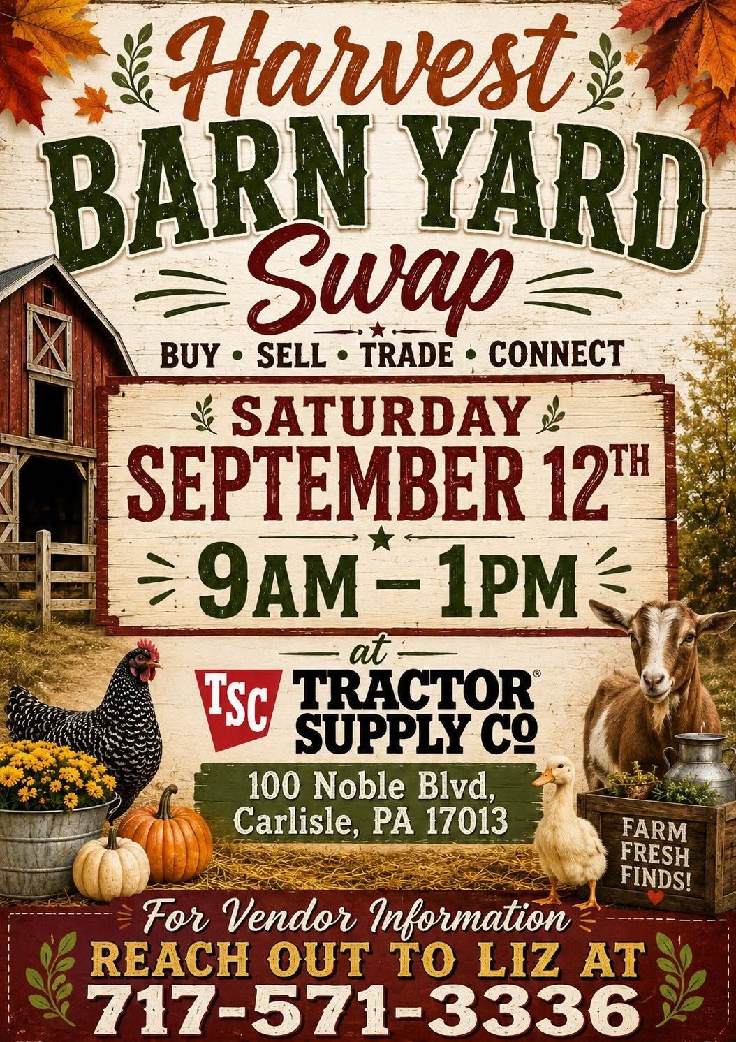 Harvest Barnyard Swap 2026