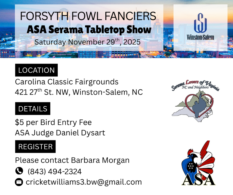 Forsyth Serama Flyer 2025