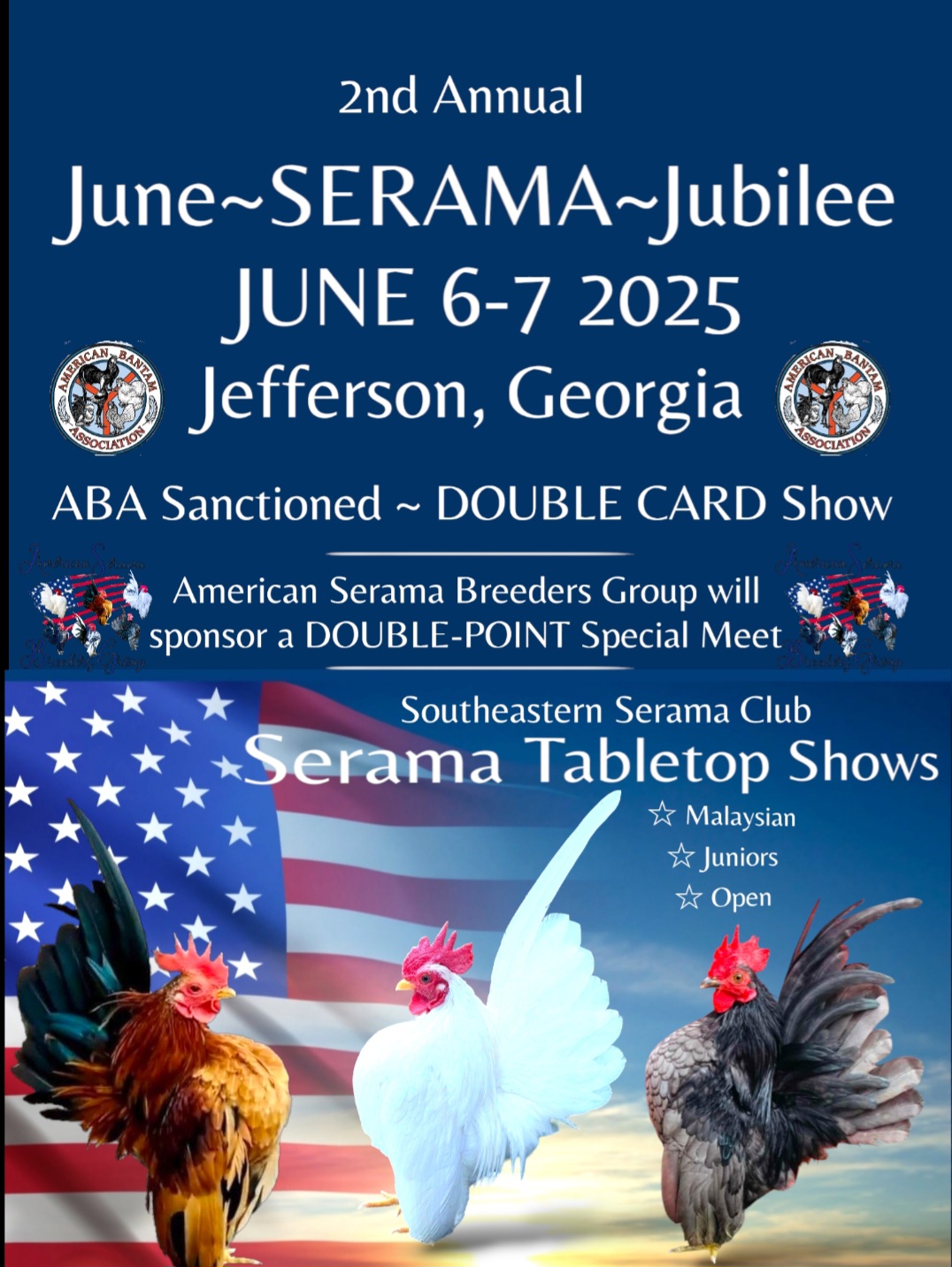 Serama Jubilee Flyer 2025 Serama Jubilee Flyer 2025