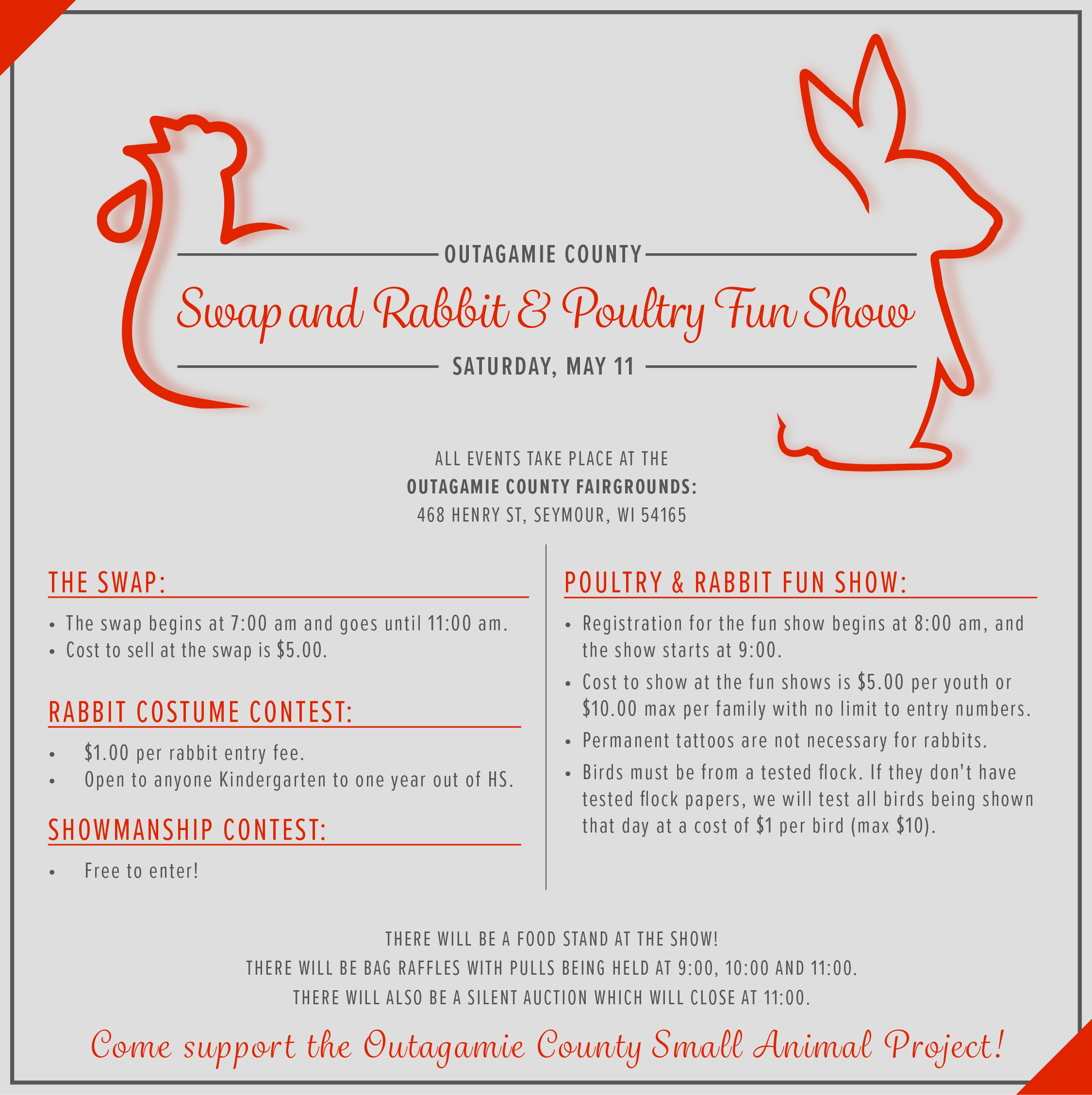 Outagamie County 4H Animal Swap